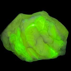 Milk Glass Clear‎ Layered Art Glass Cullet Glowing Manganese Slag Glass #5GX37